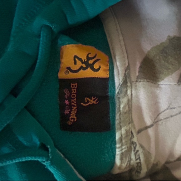 Browning Teal Hoodie Real tree - Picture 4 of 4